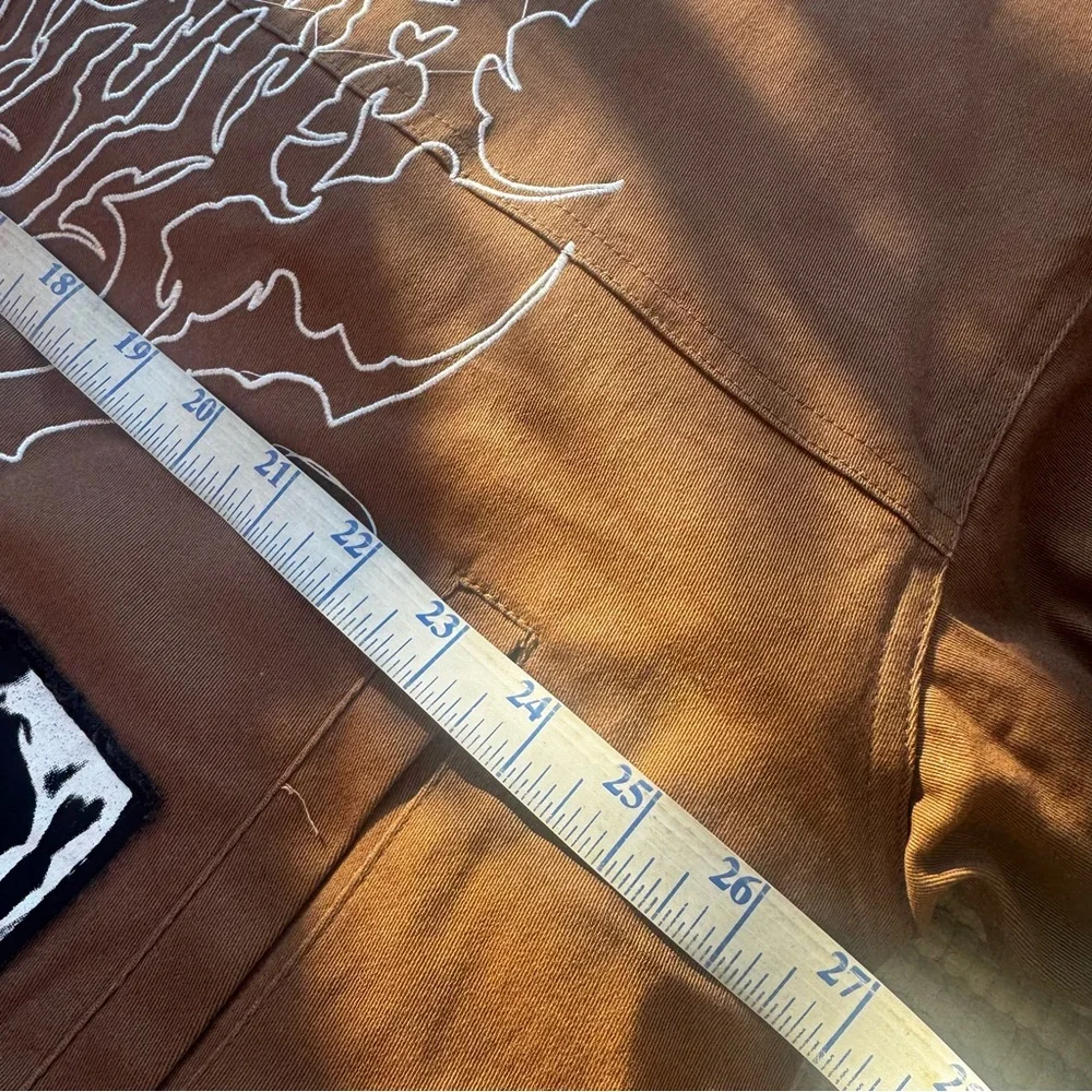 Civil Regime “It’s Our Time” Roses From Concrete Racing Jacket XL Brown NWT